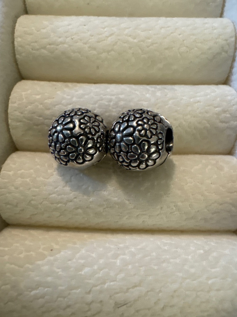 Two Flower Clasp Charms